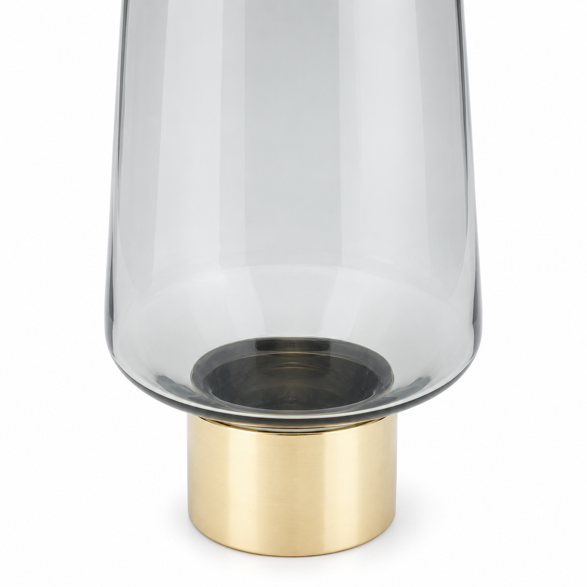 Set Decorativo Heart Hands Oro 33 cm & Vaso Noble Ring Grigio H40 cm