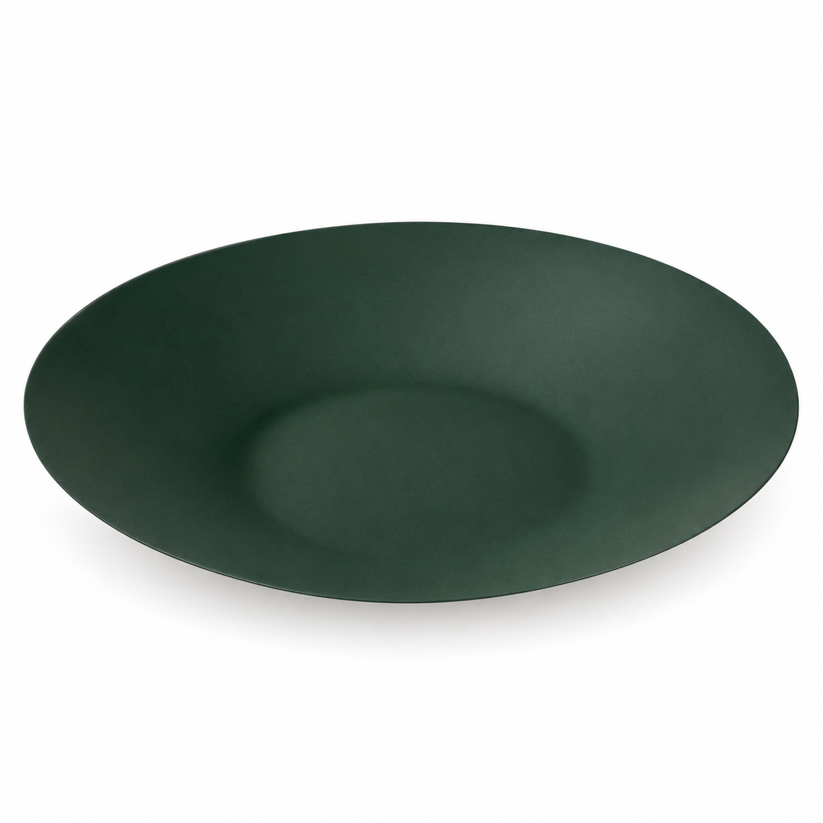 Centrotavola Moderno in Metallo Verde 27 cm Vassoio Decorativo Minimal