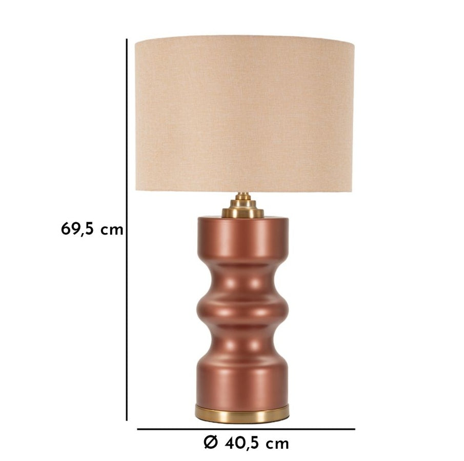 Lampada da Tavolo Rosenthal in Vetro con Paralume in Tessuto – 3 Modelli
