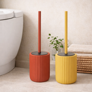 Porta Scopino in Ceramica Linea Color Design Cannettato Soft Touch
