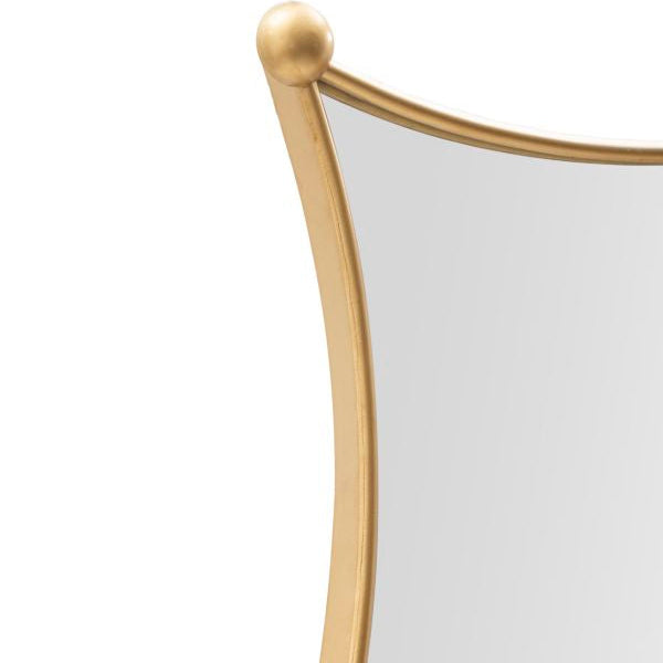 Specchio da Parete Jalo 68x68 cm Oro con 4 Specchi Geometrici