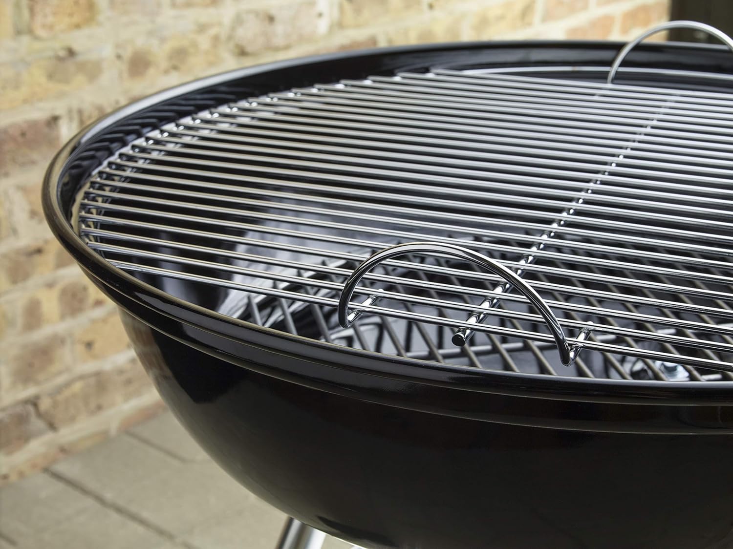Barbecue a Carbone Weber Compact Kettle 47 cm con Coperchio e Ruote