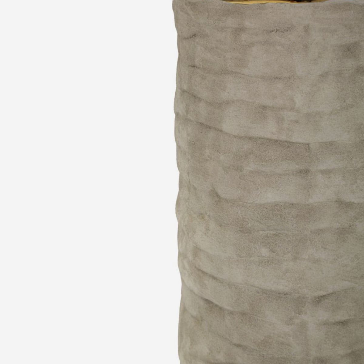 Lampada da Tavolo Lima Ø37x73 cm in Ceramica con Paralume in Tessuto
