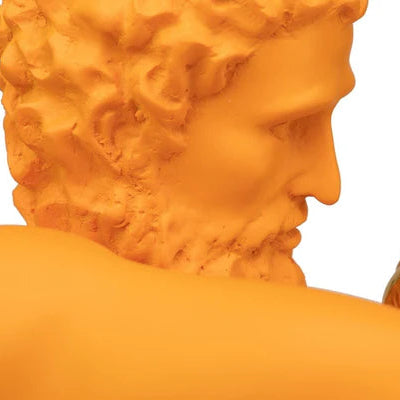 Statua Decorativa Pugile Boxer con Guantoni Oro 33x56x56 CM