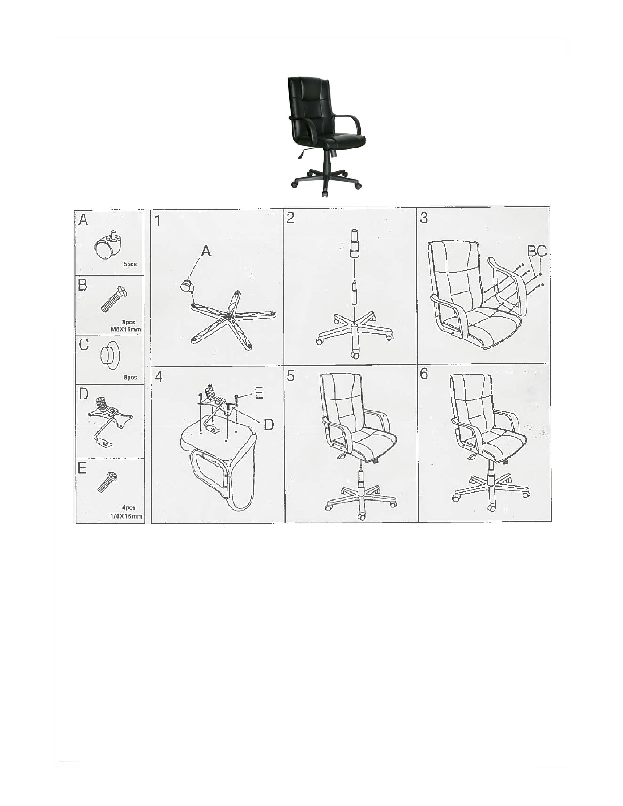 Poltrona Sedia Direzionale Ufficio ELYSEUM Nera Ergonomica con Braccioli