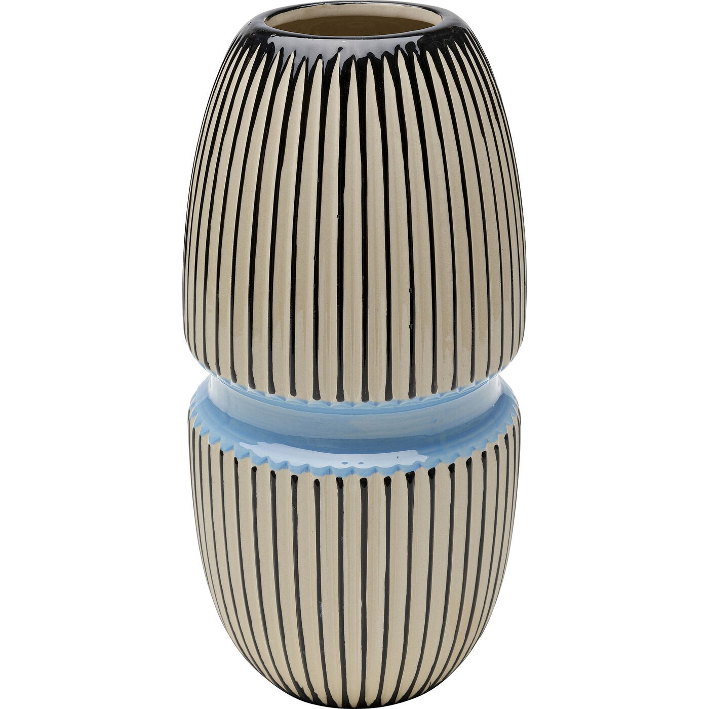 Vaso Decorativo Calabria Blu 31 cm in Porcellana