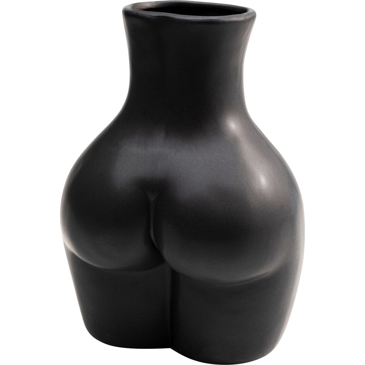 Vaso Donna Nero 22 cm Decorativo Femminile di Design