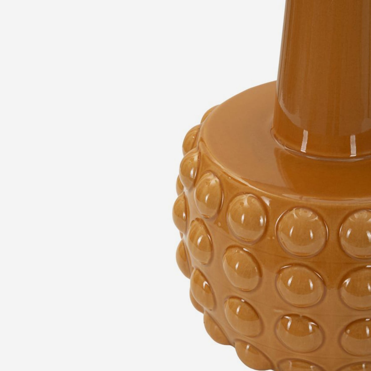 Lampada da Tavolo Gress in Ceramica con Paralume in Tessuto – 3 Colori