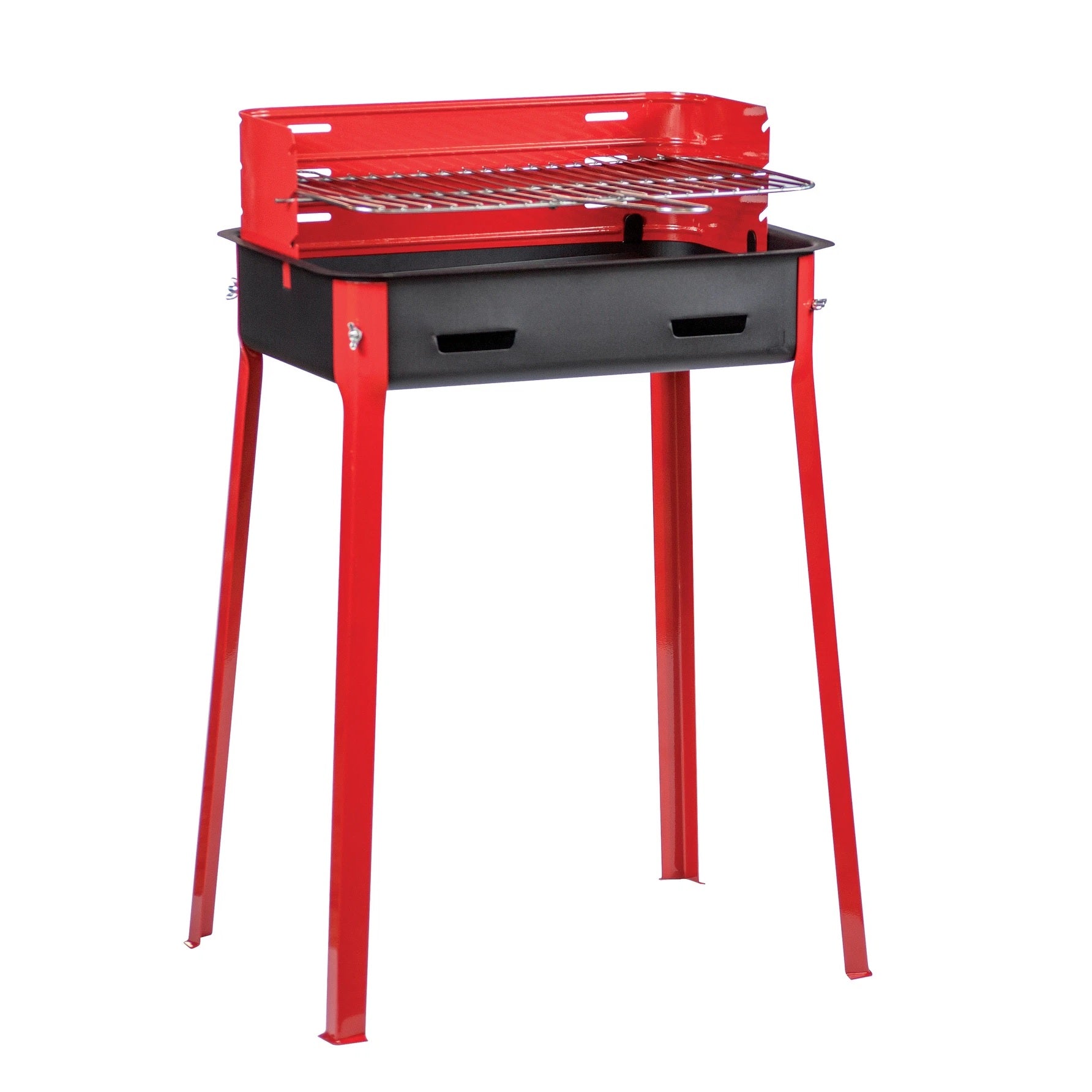 Barbecue a Carbone in Acciaio 30x45 cm con Griglia Regolabile FD