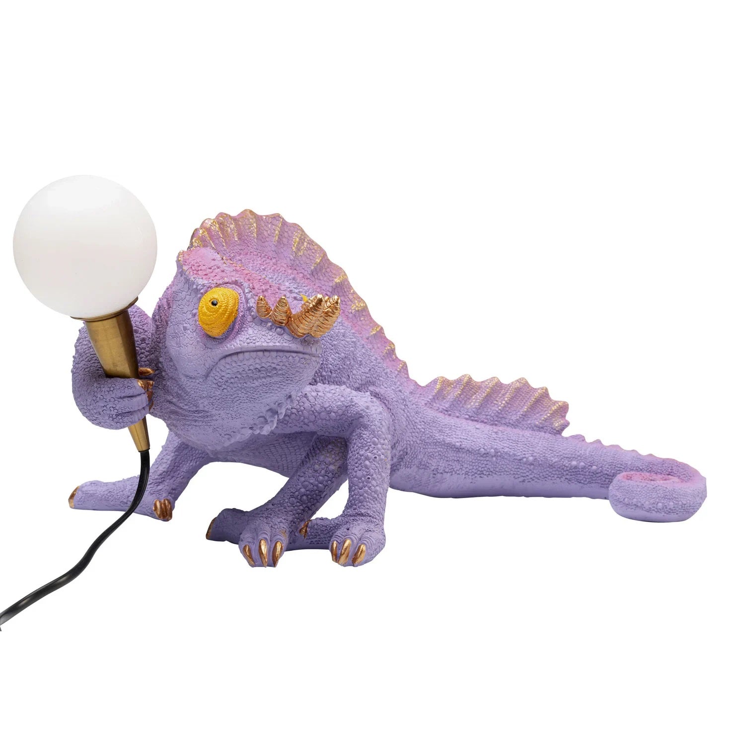 Lampada da Tavolo Decorativa Camaleonte Viola 44cm