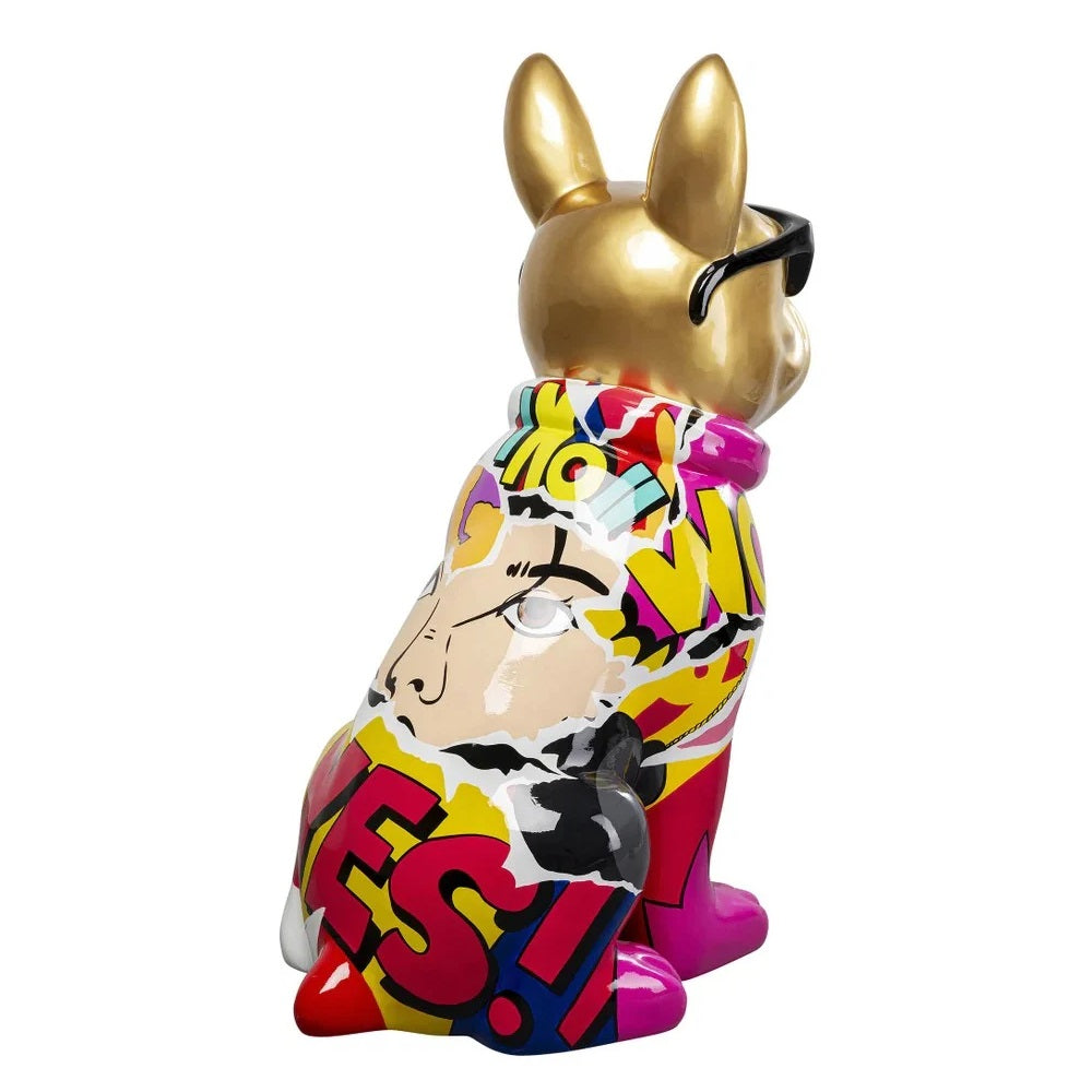 Statua Decorativa Graffiti Dog 152 cm Scultura Urban di Design