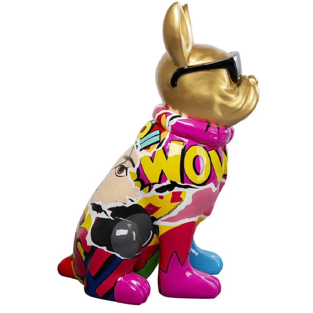 Statua Decorativa Graffiti Dog 152 cm Scultura Urban di Design