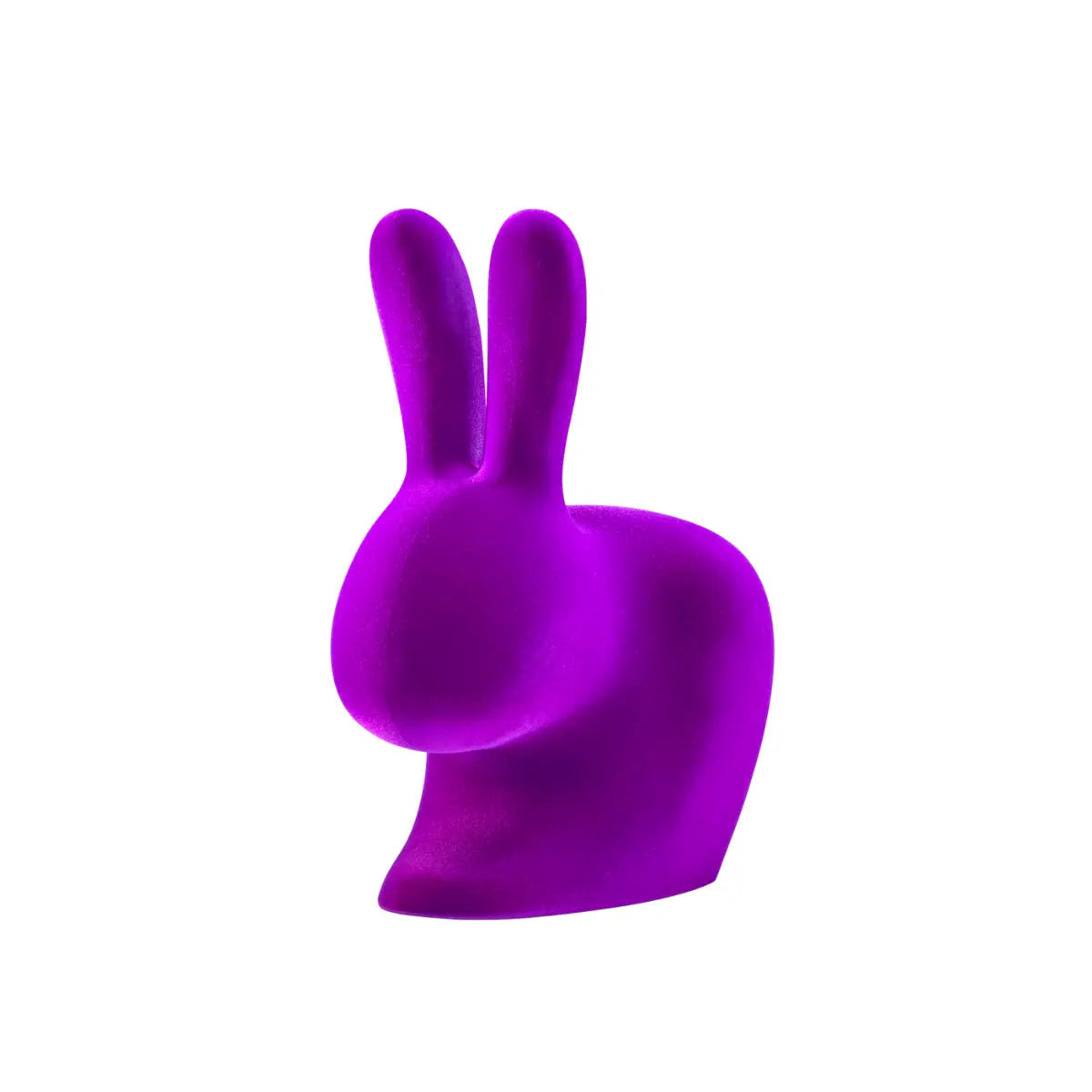 Sedia Design Rabbit Chair Velluto Forma Coniglio In Polietilene