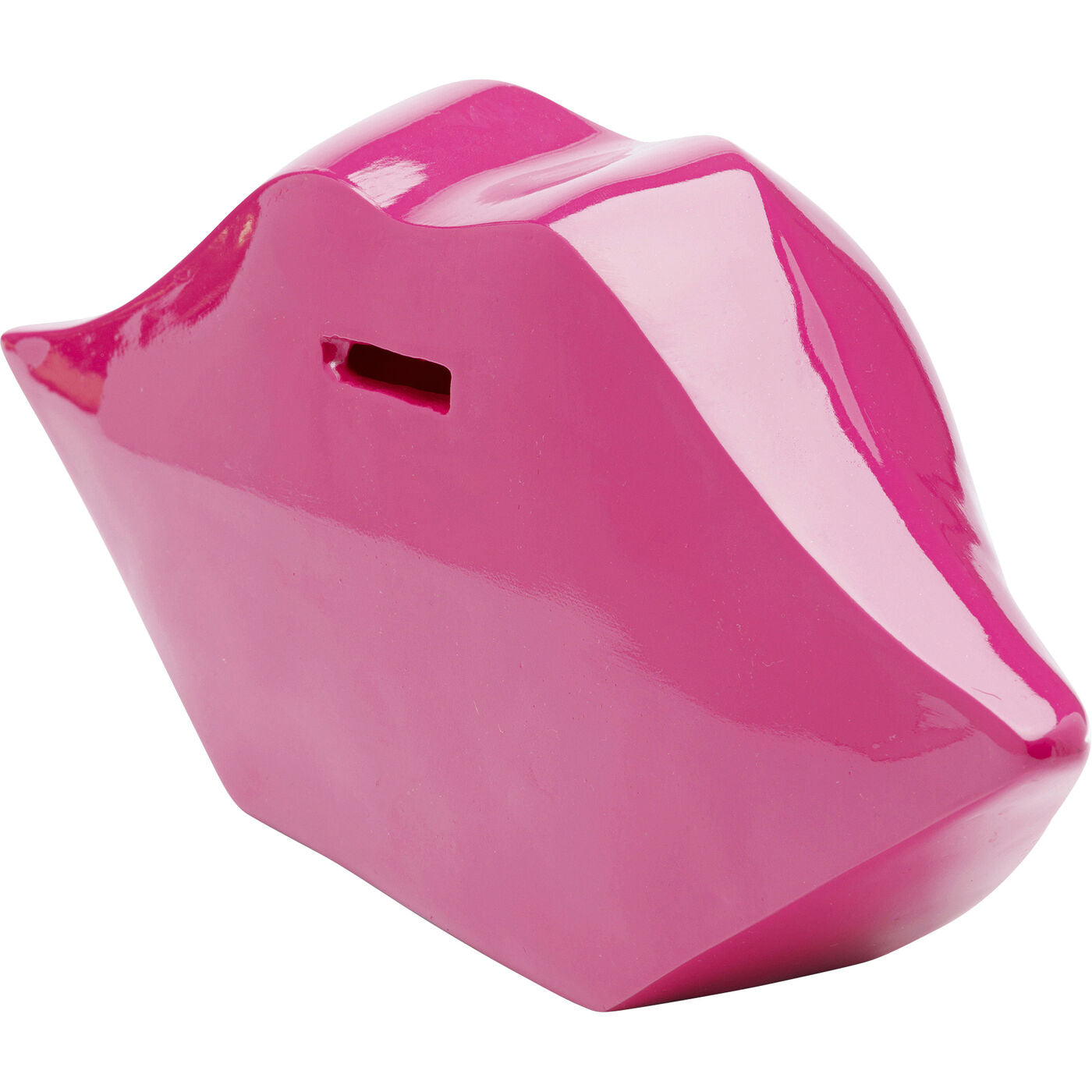 Salvadanaio Labbra Lips Rosa 13cm Decorativo In Poliresina