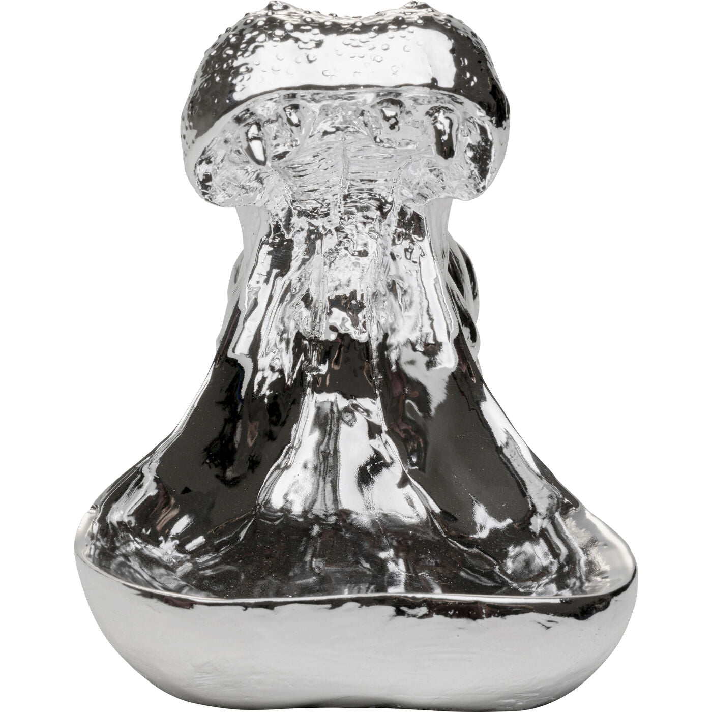 Centrotavola Statua Decorativa Ippopotamo Hungry Hippo 17cm Argento
