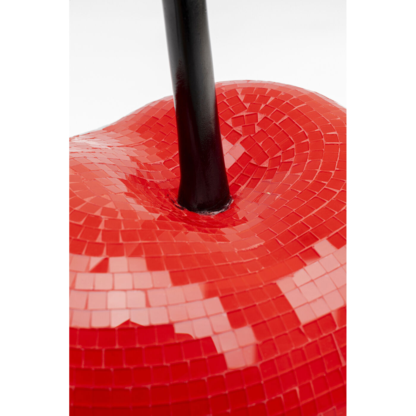 Oggetto Scultura Decorativa Cherry Single Ciliegie Rosse Effetto Mosaico
