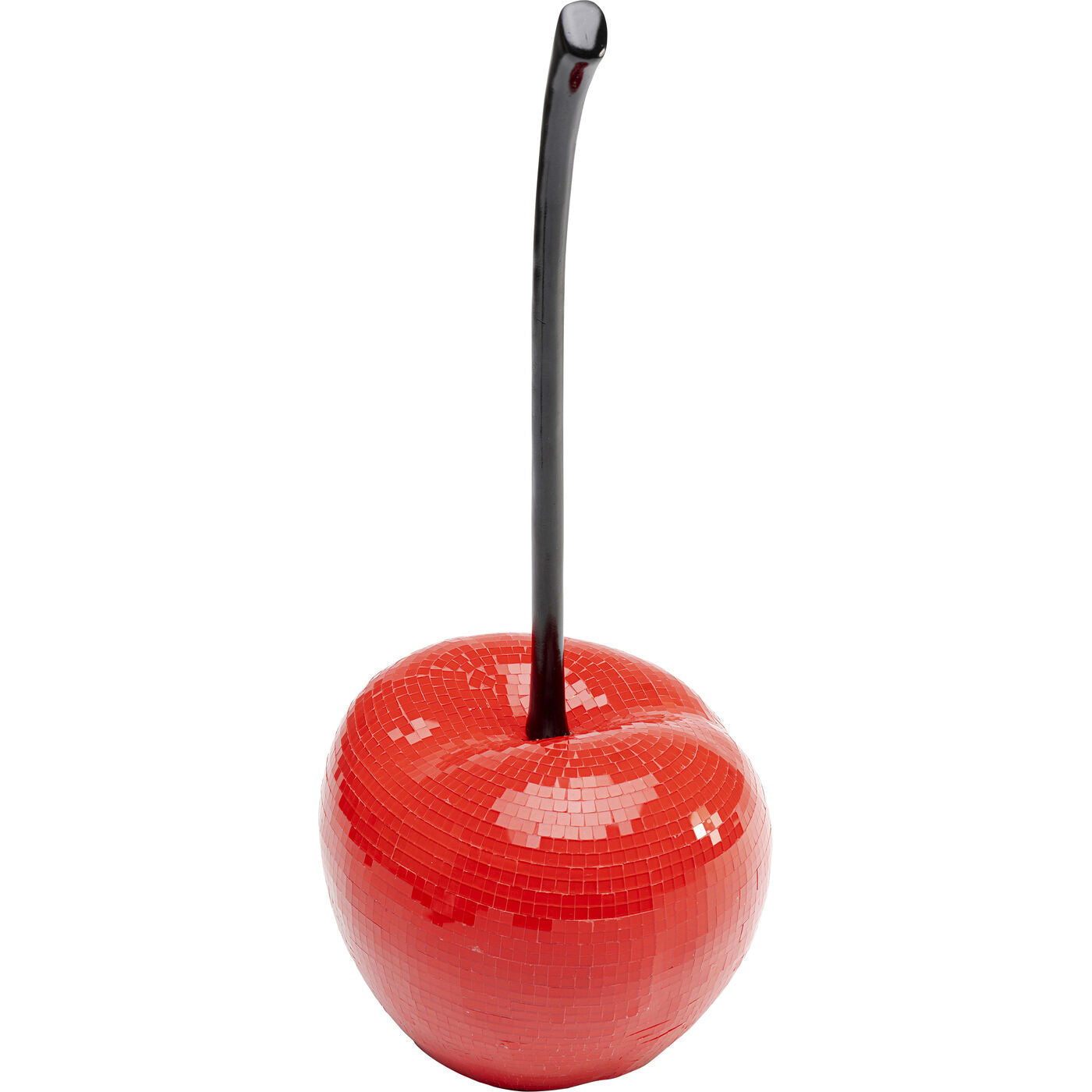 Oggetto Scultura Decorativa Cherry Single Ciliegie Rosse Effetto Mosaico