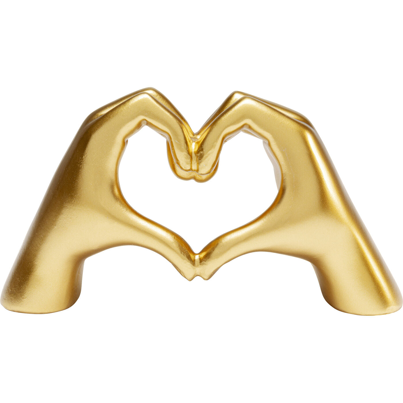 Oggetto Decorativo Heart Hands Mani Cuore Oro 25 cm