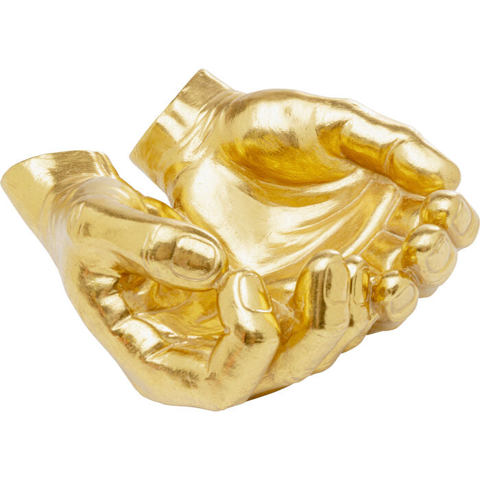 Svuotatasche Oggetto Decorativo Design Hand Bowl 30 cm Oro