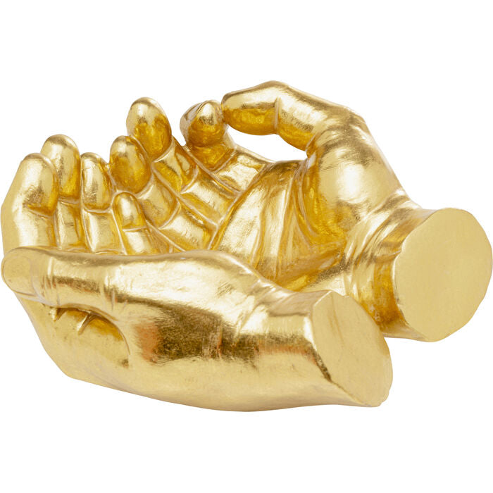 Svuotatasche Oggetto Decorativo Design Hand Bowl 30 cm Oro