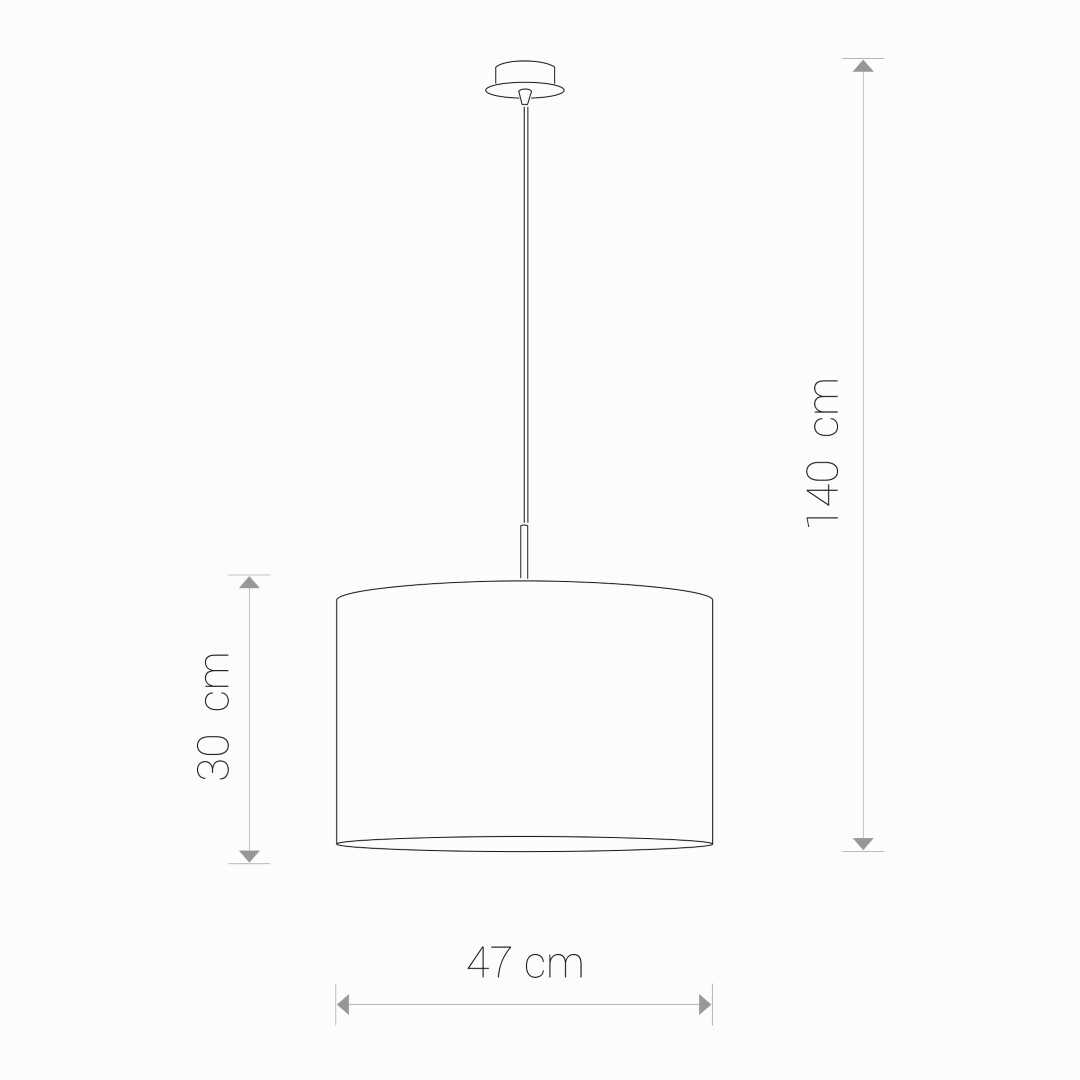 Lampadario Sospensione Alice Coffee Ø 46 cm E27 60W