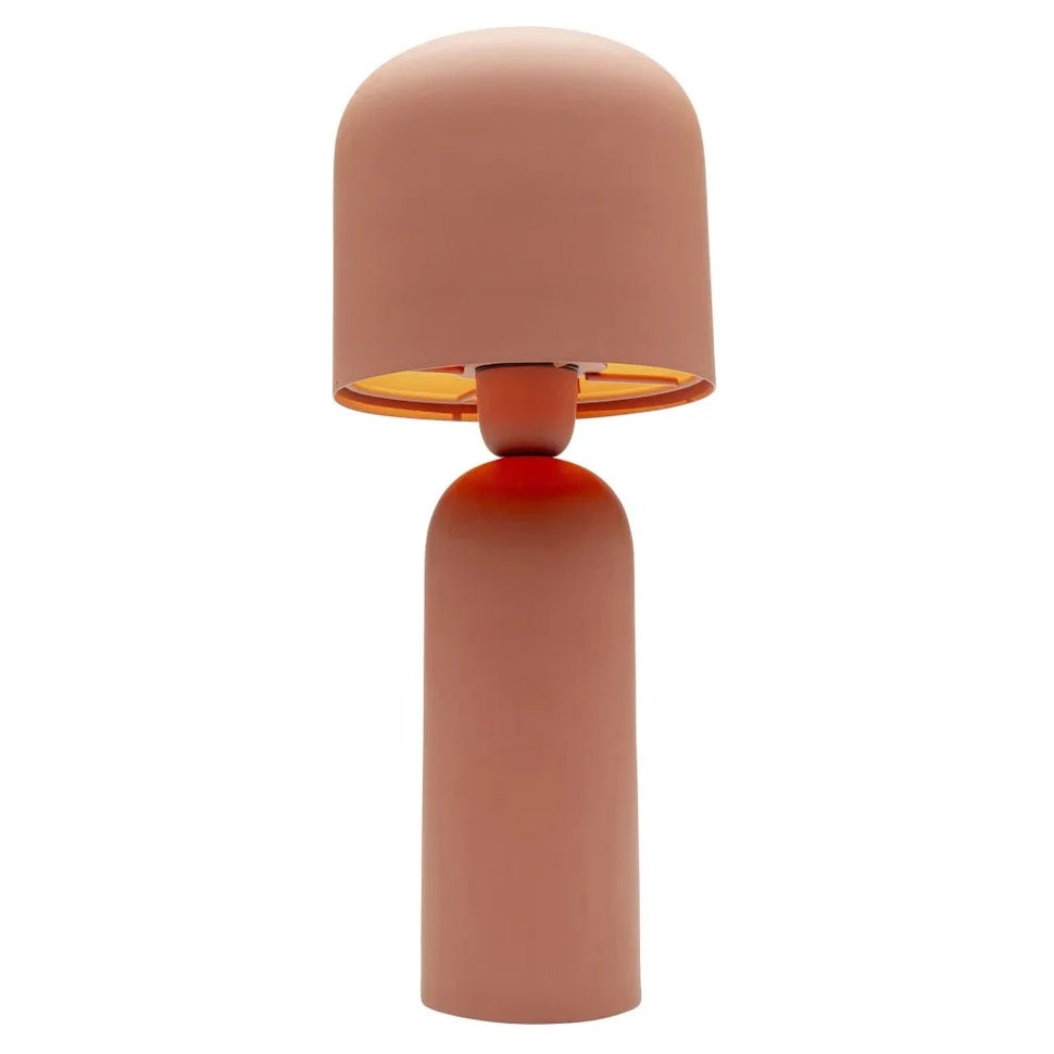 Lampada da Tavolo Design Maya Monocromatico Color Terracotta H 38 cm