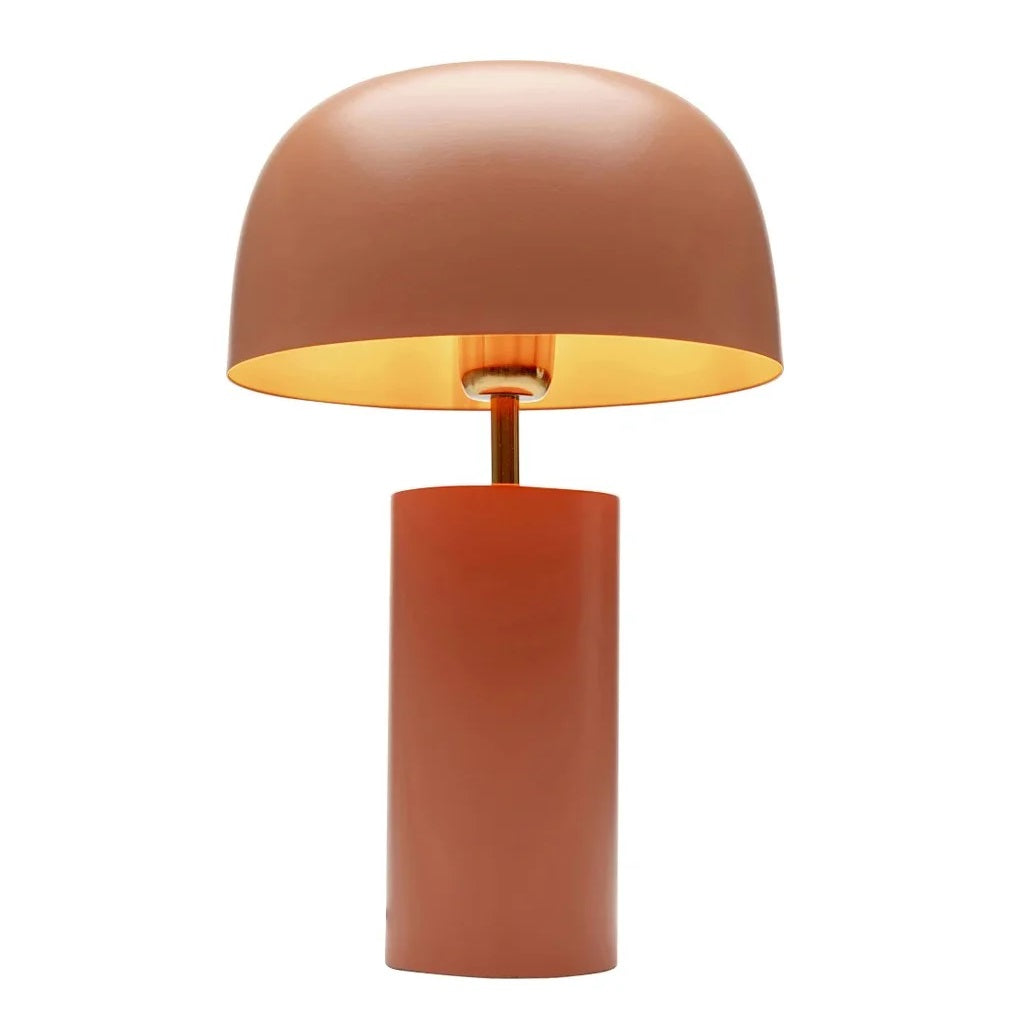 Lampada da Tavolo Loungy in Metallo Terracotta H 38 cm