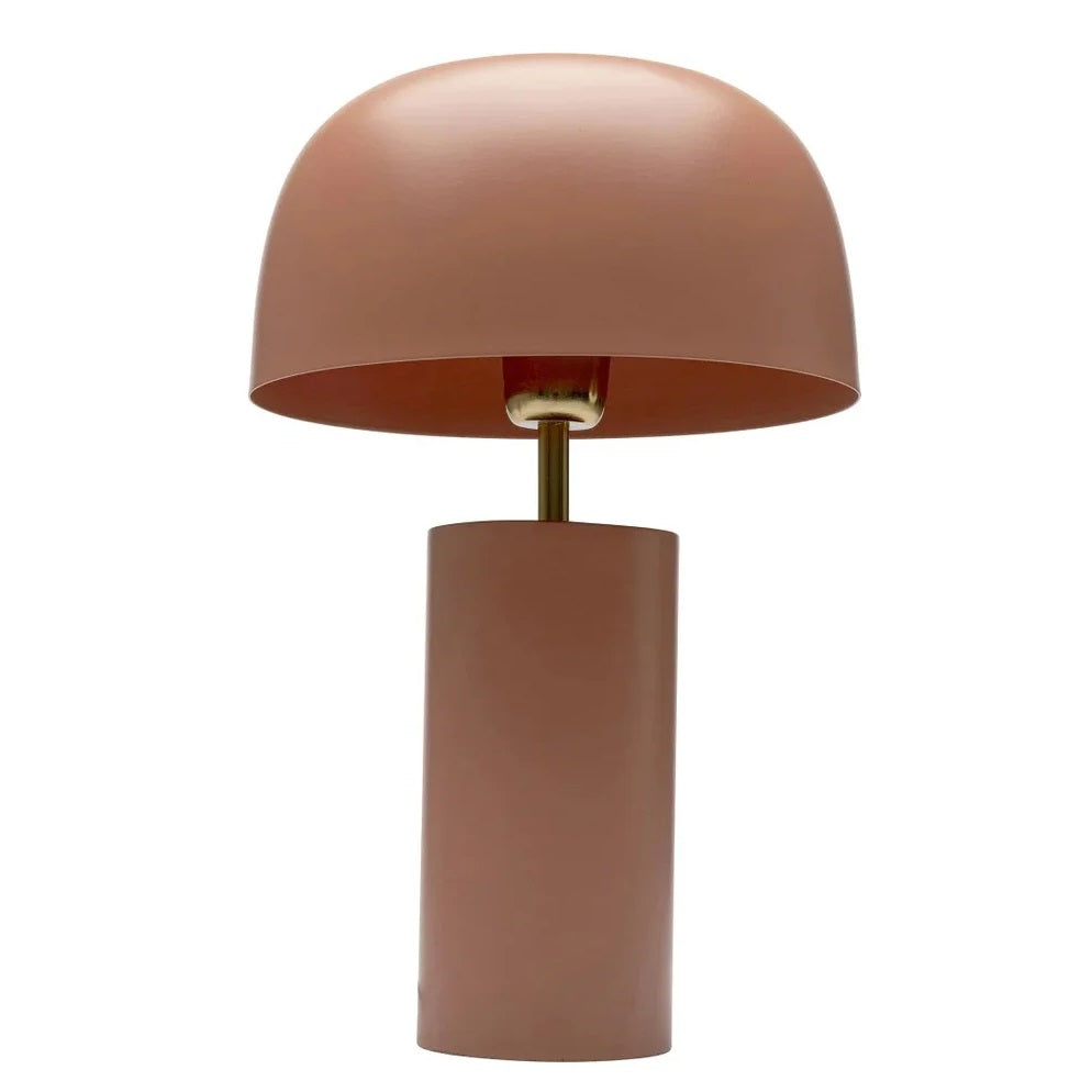 Lampada da Tavolo Loungy in Metallo Terracotta H 38 cm