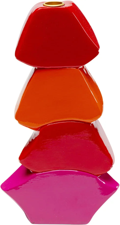 Portacandela Decorativo Labbra Lips Multicolor Design Pop In Poliresina