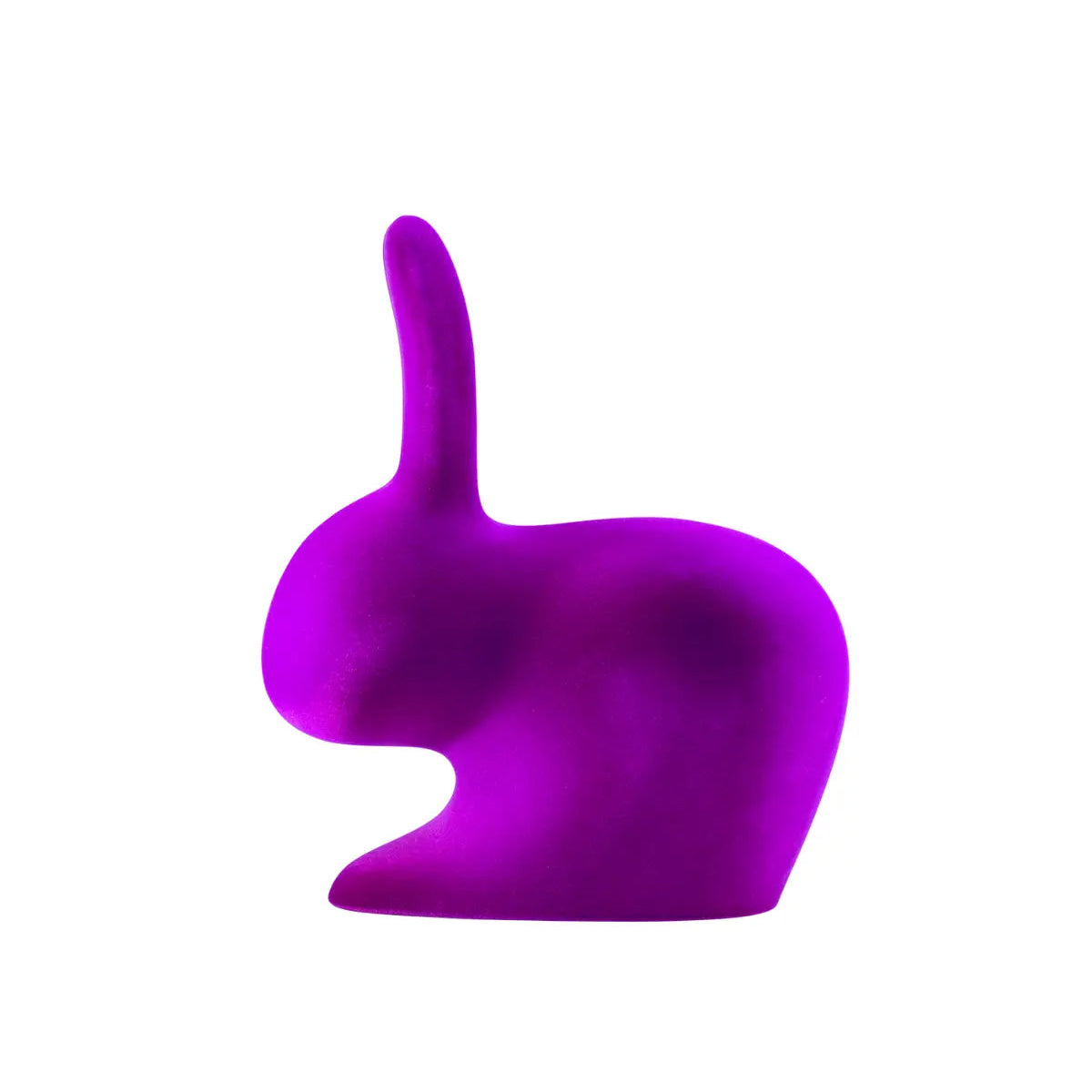 Sedia Design Rabbit Chair Velluto Forma Coniglio In Polietilene