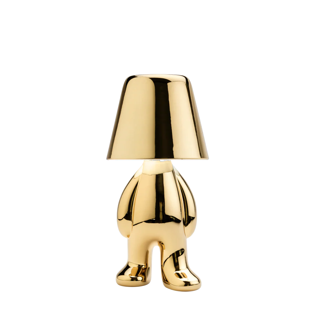 Lampada Decorativa Da Tavolo Orsetto Oro Golden Brothers