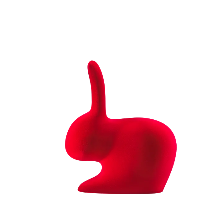 Fermalibro Coniglio Rabbit XS Velvet Design con Finitura in Velluto