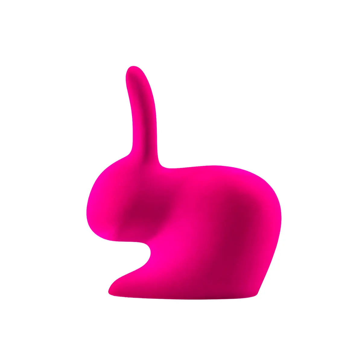 Sedia Design Rabbit Chair Velluto Forma Coniglio In Polietilene