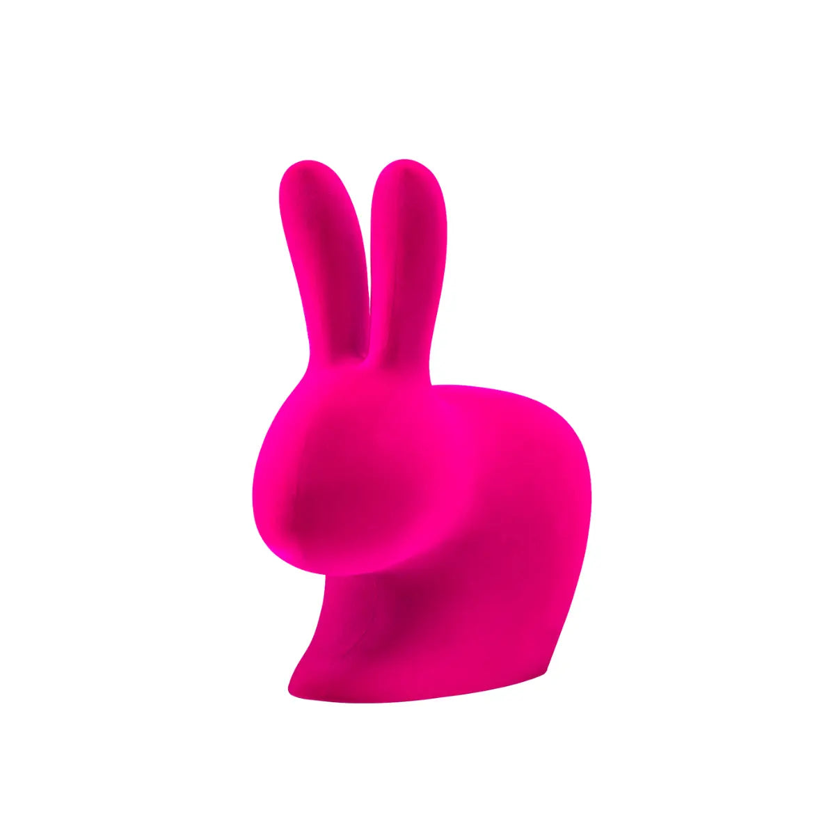Sedia Design Rabbit Chair Velluto Forma Coniglio In Polietilene
