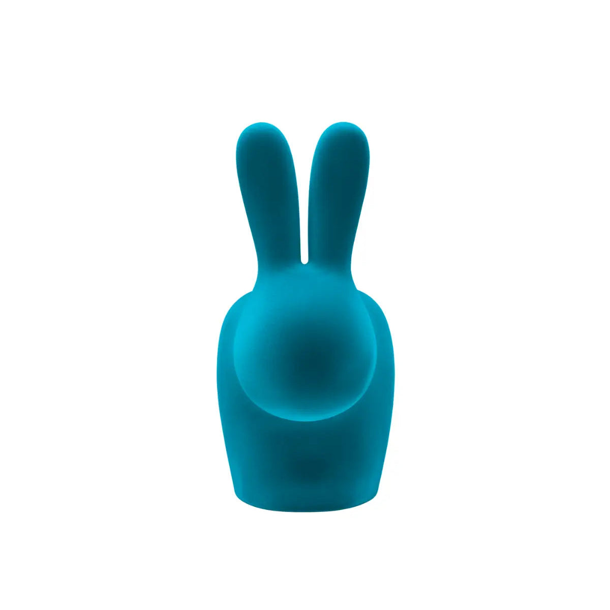 Sedia Design Rabbit Chair Velluto Forma Coniglio In Polietilene