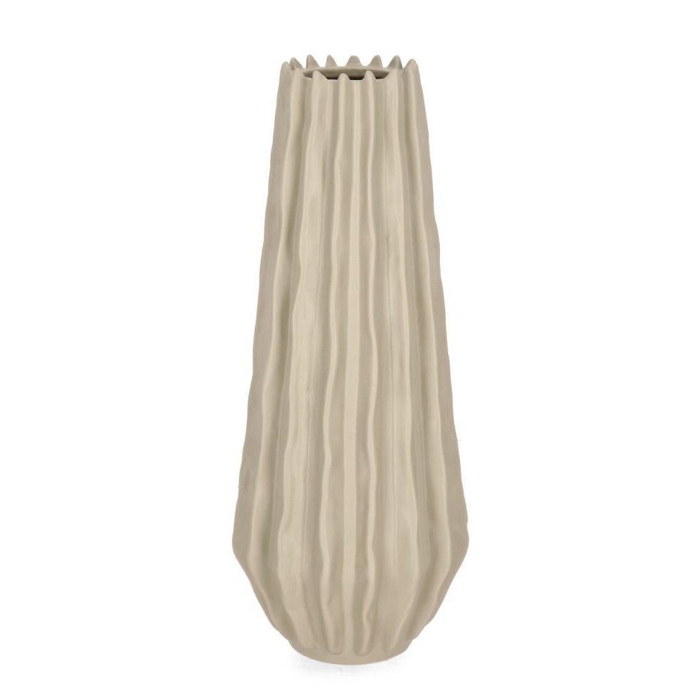 Vaso Decorativo Eldar Alto Beige in Ceramica H33 cm