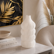 Vaso Decorativo Ilsa Beige in Ceramica 11 x 20 cm