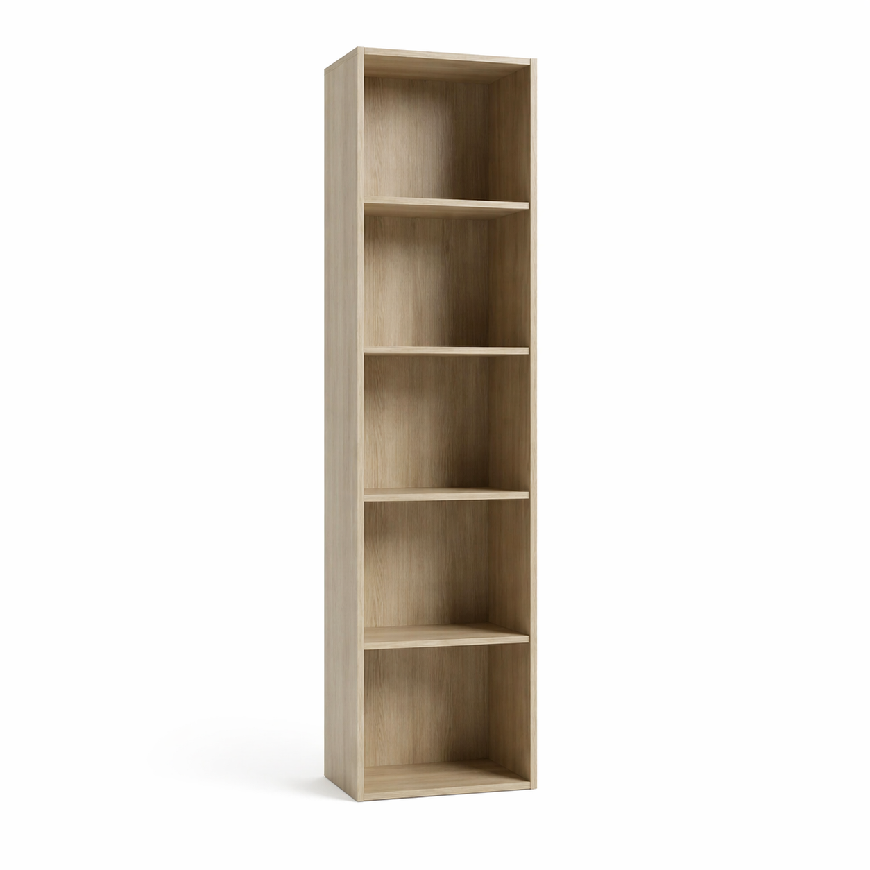 Libreria Slim Ready 4 Ripiani 40x29xH132 cm Rovere Nordik