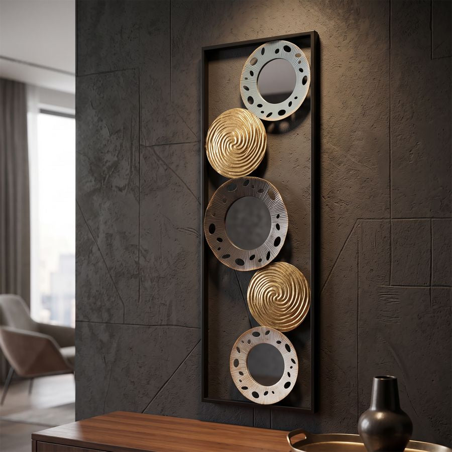 Pannello Decorativo Gloty Rettangolare 31x3x90 cm in Ferro