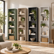 Libreria 4 Ripiani Colonna 50x22,8x157,4 cm Design Moderno 4 Colori