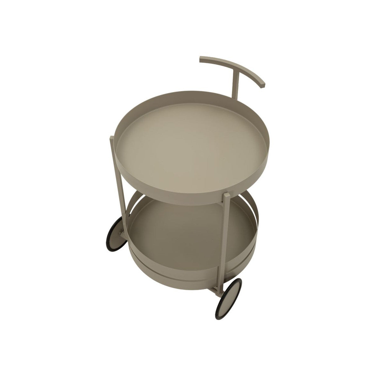 Carrello Saturno 40x49,5x61 cm in Metallo – Tortora e Ottanio
