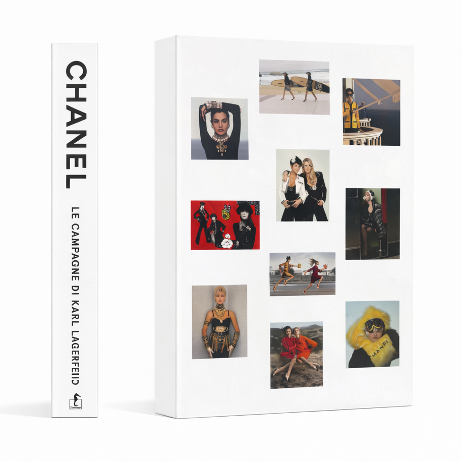 Libro Decorativo Fashion Chanel Le Campagne di Karl Lagerfeld
