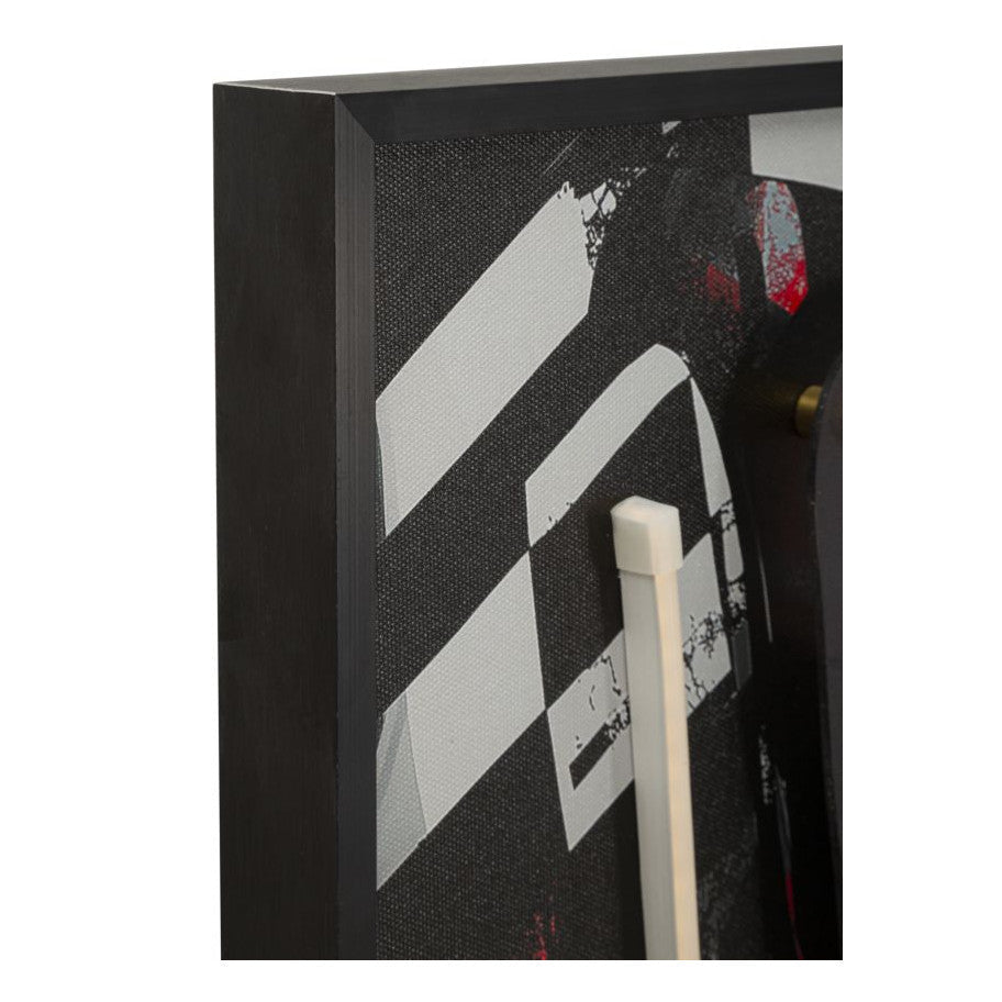 Quadro LED Moden Psyco A Stampa 60 x 90 cm con Applicazione 3D su Tela