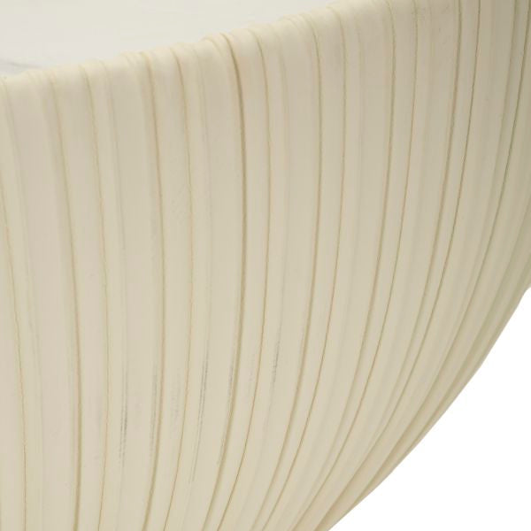 Tavolino da Caffè Elge Ø71x38 cm Crema e Oro Piano Effetto Marmo