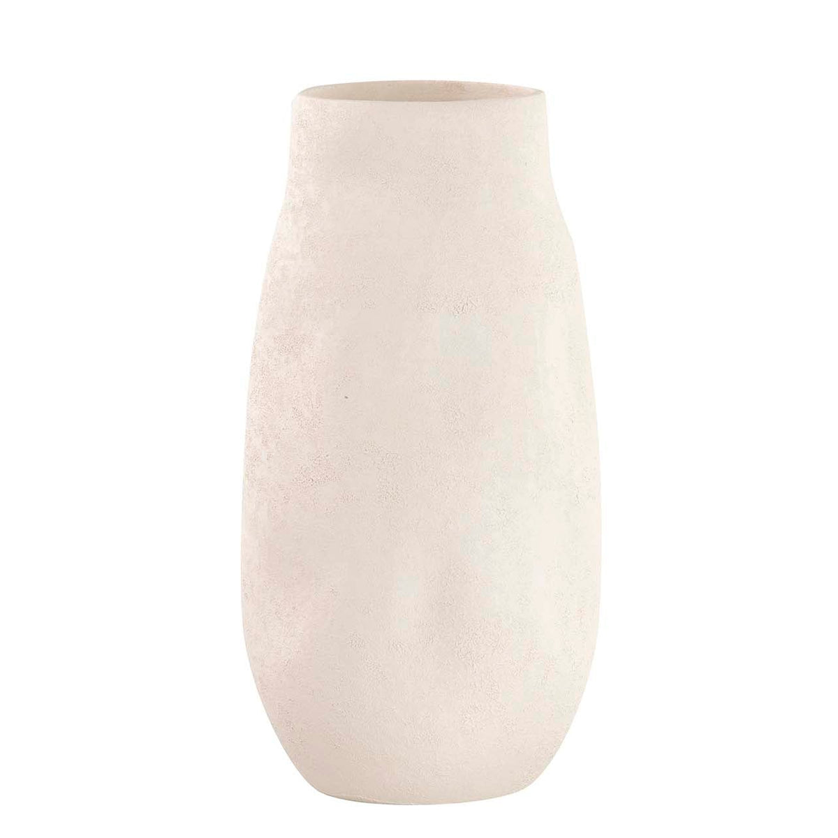 Vaso Decorativo Bianco Opaco In Ceramica