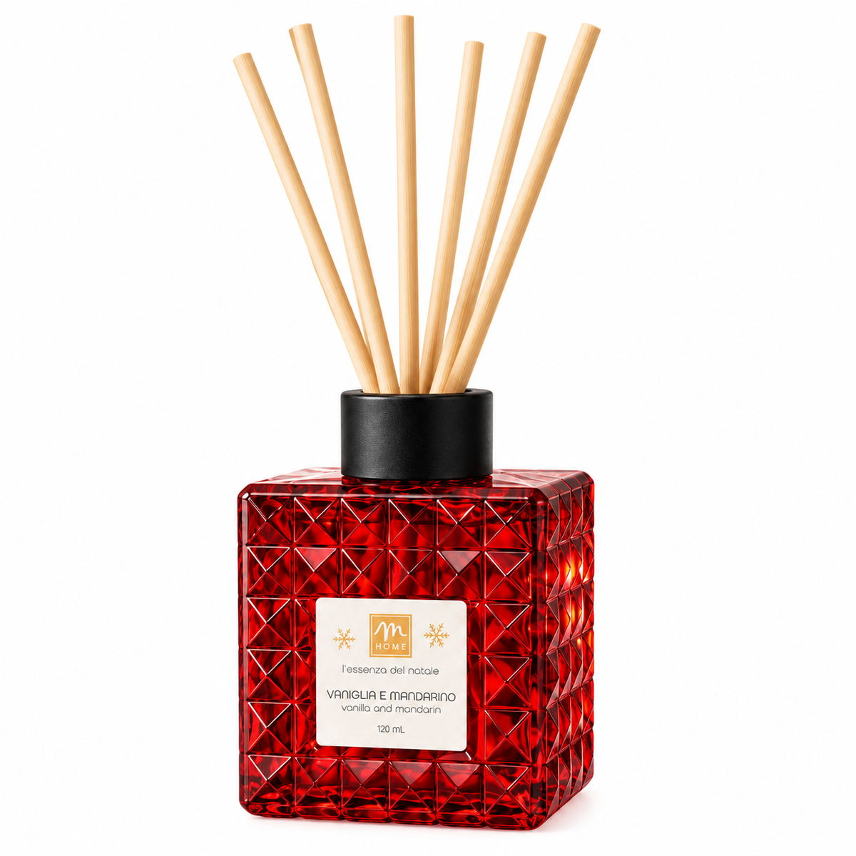 Decorazione Natalizia con Diffusore Ambiente Prisma 120 ml – Vaniglia e Mandarino