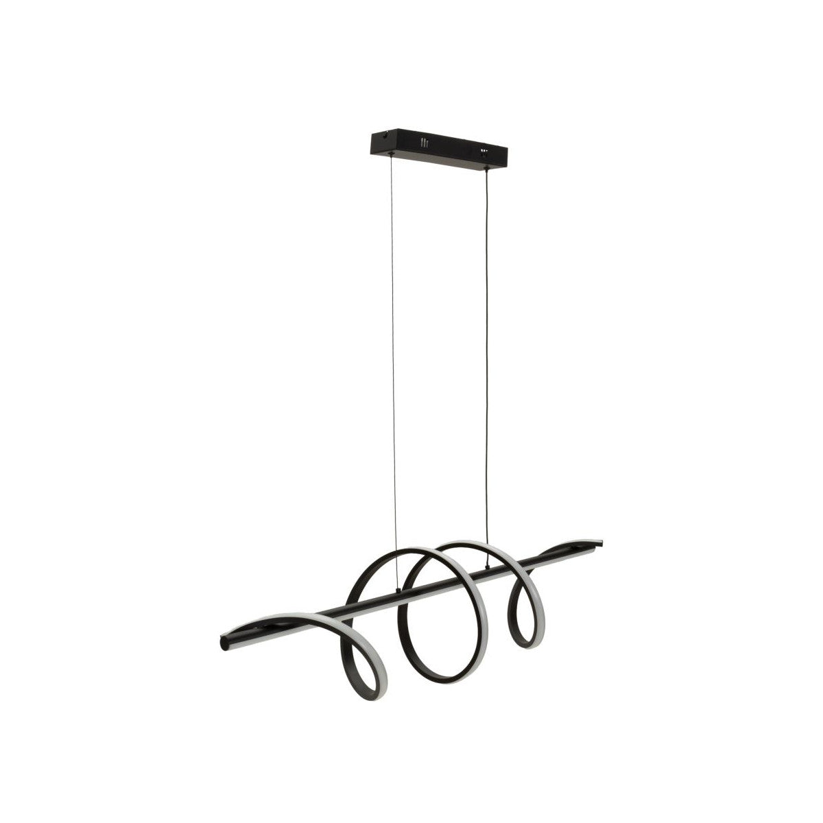 Lampadario LED Spiral Nero e Bianco 101x25x30cm 65W