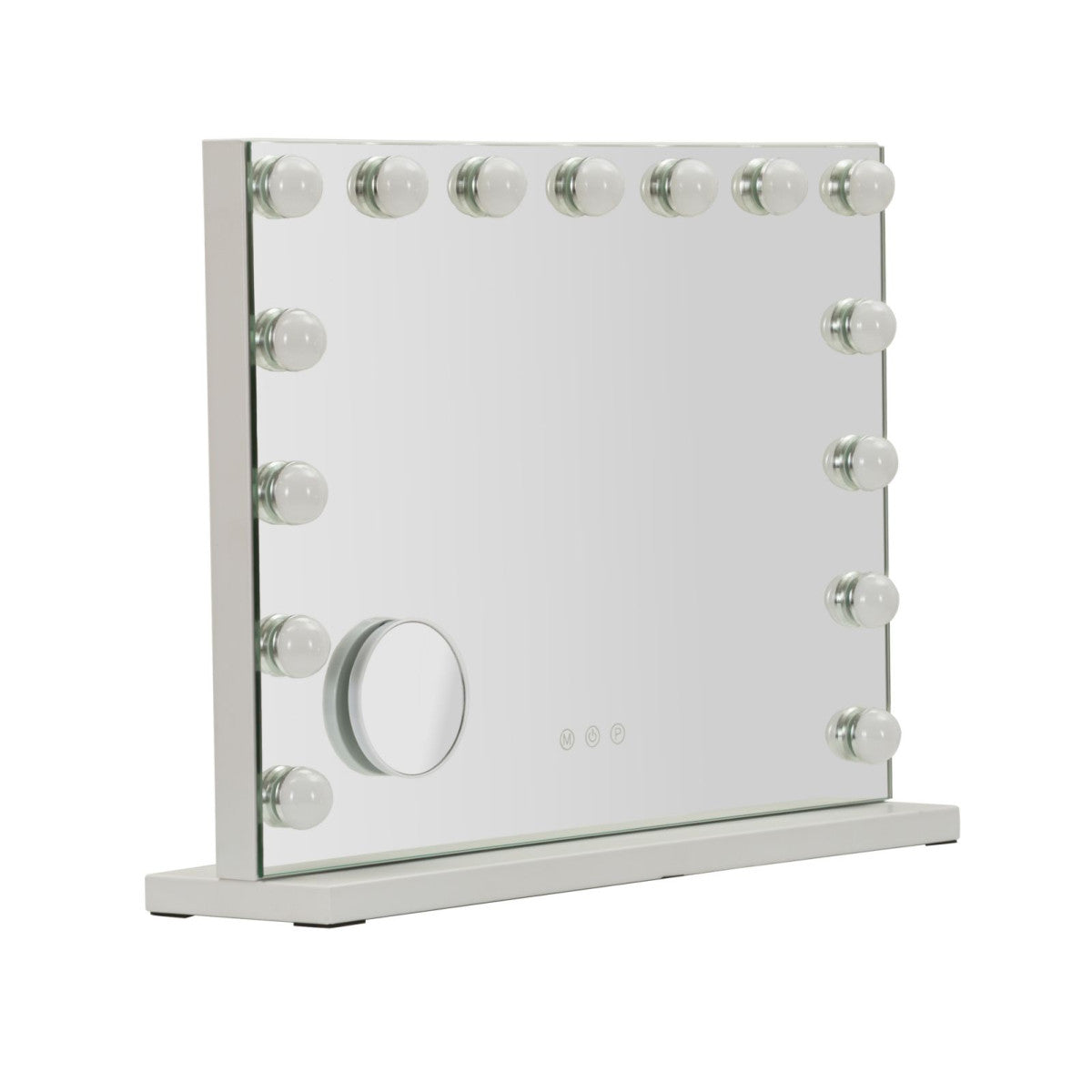 Specchio Trucco da Tavolo Hollywood Mauro Ferretti con Luci LED 55 x 43 cm