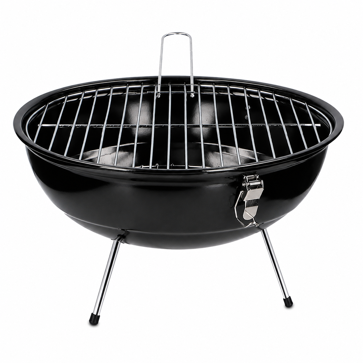 Barbecue Portatile a Carbonella Aktive Ø36 cm con Coperchio Rosso