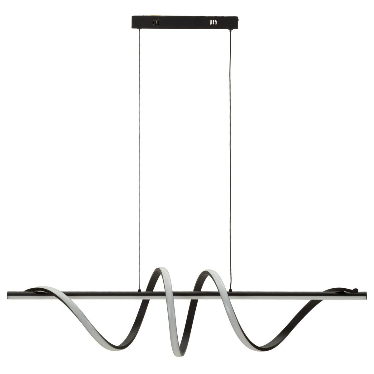 Lampadario LED Spiral Nero e Bianco 101x25x30cm 65W